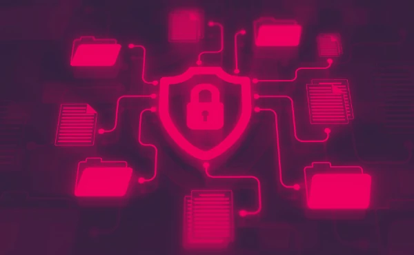 Componentes de segurança em forma de diagrama representando a importância de um site seguro